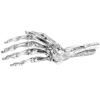 Figurine WUNDERKAMMER SKELETON HAND 24 cm, argent, aluminium, Seletti