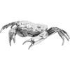 Figurine WUNDERKAMMER HOLY CRAB 32 cm, argent, aluminium, Seletti
