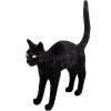 Lampe de table JOBBY THE CAT 52 cm, LED, noir, Seletti
