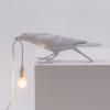 Lampe de table BIRD PLAYING, 33 cm, blanc, Seletti