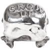 Figurine WUNDERKAMMER CROW UP 10,5 cm, argent, aluminium, Seletti