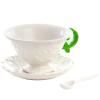 Tasse à thé avec soucoupe et cuillère I-WARES, vert, Seletti