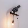 Applique murale BIRD LOOKING LEFT 33 cm, noir, Seletti