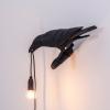 Applique murale BIRD LOOKING LEFT 33 cm, noir, Seletti