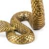 Figurine WUNDERKAMMER SNAKE 26 cm, argent, aluminium, Seletti