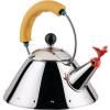 Bouilloire sifflante 9093 1 l, argent / jaune, Alessi
