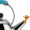 Bouilloire sifflante 9093 1 l, argent / bleu / orange, Alessi
