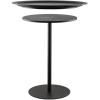 Bout de canapé OP-LA 52 cm, avec plateau amovible, noir, Alessi