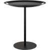 Bout de canapé OP-LA 52 cm, avec plateau amovible, noir, Alessi