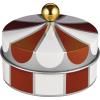 Pot de rangement de cuisine CIRCUS, set de 3 pc, multicolore, Alessi