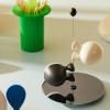Set salière et poivrier LILLIPUT 14 cm, noir/blanc, Alessi