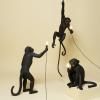 Suspension HANGING MONKEY 76,5 cm, avec corde, noir, Seletti