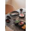 Assiette NORDIC KITCHEN 26 cm, ovale, noir, grès, Eva Solo