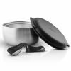 Lunchbox TO GO, 750 ml, argent/noir, acier inoxydable, Eva Solo