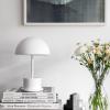 Lampe de table sans fil RIVIERA 28 cm, blanc, Printworks