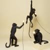 Lampe de table STANDING MONKEY 54 cm, noir, Seletti