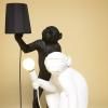 Lampe de table STANDING MONKEY 54 cm, noir, Seletti