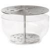 Vase IKEBANA 24 cm, argent, verre, Fritz Hansen
