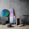 Miroir mural ROUND 76 cm, vert, Fritz Hansen