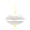Suspension CLAM 55 cm, blanc/laiton, Fritz Hansen