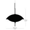 Suspension CLAM 55 cm, blanc/laiton, Fritz Hansen