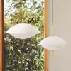 Suspension CLAM 55 cm, blanc/laiton, Fritz Hansen