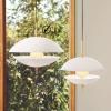 Suspension CLAM 55 cm, blanc/laiton, Fritz Hansen