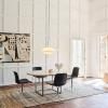 Suspension CLAM 55 cm, blanc/laiton, Fritz Hansen