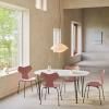 Suspension CLAM 55 cm, blanc/laiton, Fritz Hansen