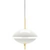 Suspension CLAM 44 cm, blanc/laiton, Fritz Hansen