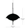 Suspension CLAM 44 cm, blanc/laiton, Fritz Hansen