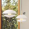 Suspension CLAM 44 cm, blanc/laiton, Fritz Hansen