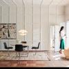Suspension CLAM 44 cm, blanc/laiton, Fritz Hansen