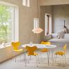 Suspension CLAM 44 cm, blanc/laiton, Fritz Hansen