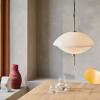 Suspension CLAM 44 cm, blanc/laiton, Fritz Hansen