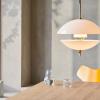 Suspension CLAM 44 cm, blanc/laiton, Fritz Hansen