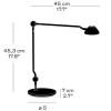 Lampe de table AQ01 45 cm, noir, Fritz Hansen