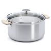 Marmite ALCHIMY LOQY 24 cm, argent, acier inoxydable, de Buyer