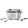 Marmite ALCHIMY LOQY 16 cm, argent, acier inoxydable, de Buyer