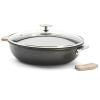 Sauteuse CHOC EXTREME LOQY 24 cm, noir, aluminium, de Buyer