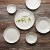 Assiette WHITE SPIRAL 21,5 cm, blanche, MIJ