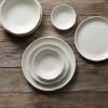 Assiette WHITE SPIRAL 21,5 cm, blanche, MIJ