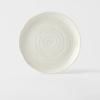 Assiette WHITE SPIRAL 21,5 cm, blanche, MIJ
