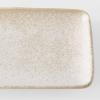 Plat de service WHITE FADE 29,5 x 12 cm, beige, céramique, MIJ