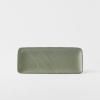 Assiette de service GREEN FADE 29,5 x 12 cm, rectangle, vert, MIJ