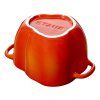 Marmite poivrière 0,45 l rouge orangé Staub