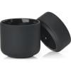 Distributeur de cotons démaquillants UME 10 cm, noir, céramique, Zone Denmark