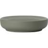 Porte-savon UME 12 cm, vert olive, céramique, Zone Danemark