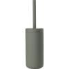 Support brosse à toilette UME 39 cm, vert olive, céramique, Zone Denmark