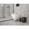 Poubelle de salle de bain TIME 3 l, noir, plastique, Zone Danemark
